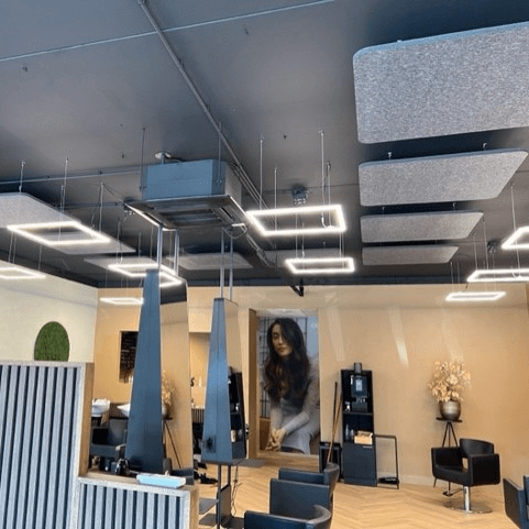 EASYfelt PET-vilt plafondeilanden Square | Kapsalon