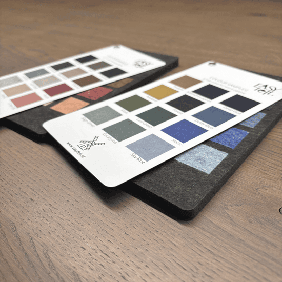 Sample kaarten 9 mm NL vilt