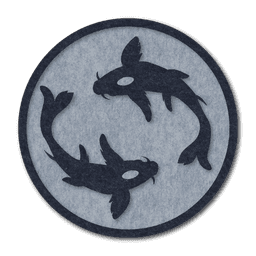 Circle Art Koi Water 60x60cm