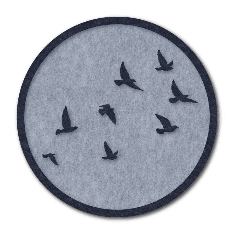 Circle Art Flight Water 60x60cm