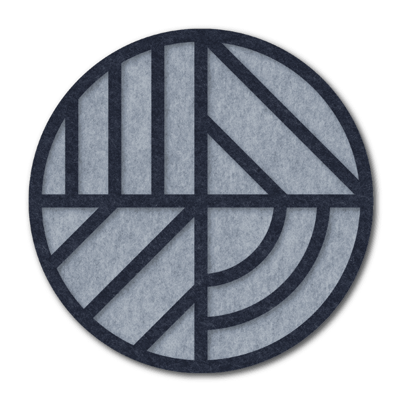 Circle Art Abstract Water 60x60cm