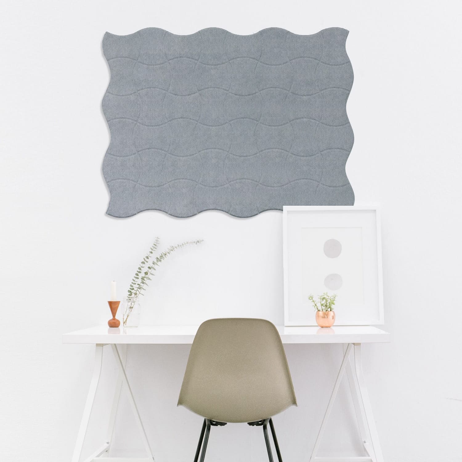 EASYfelt akoestisch PET-vilt wandbekleding stick curve