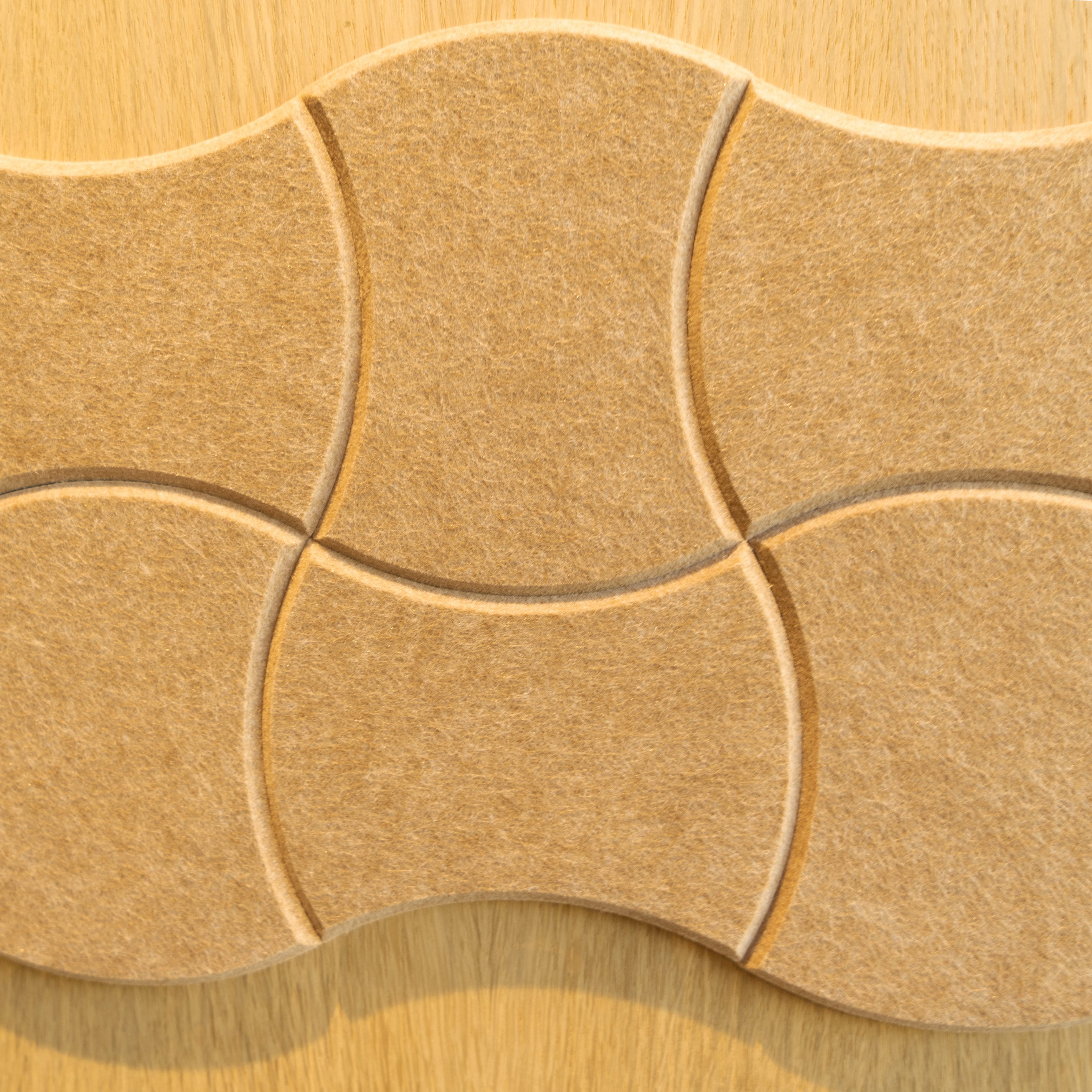 EASYfelt | PET-vilt | Akoestische wandbekleding | Zelfklevend | Stick Curve showroom
