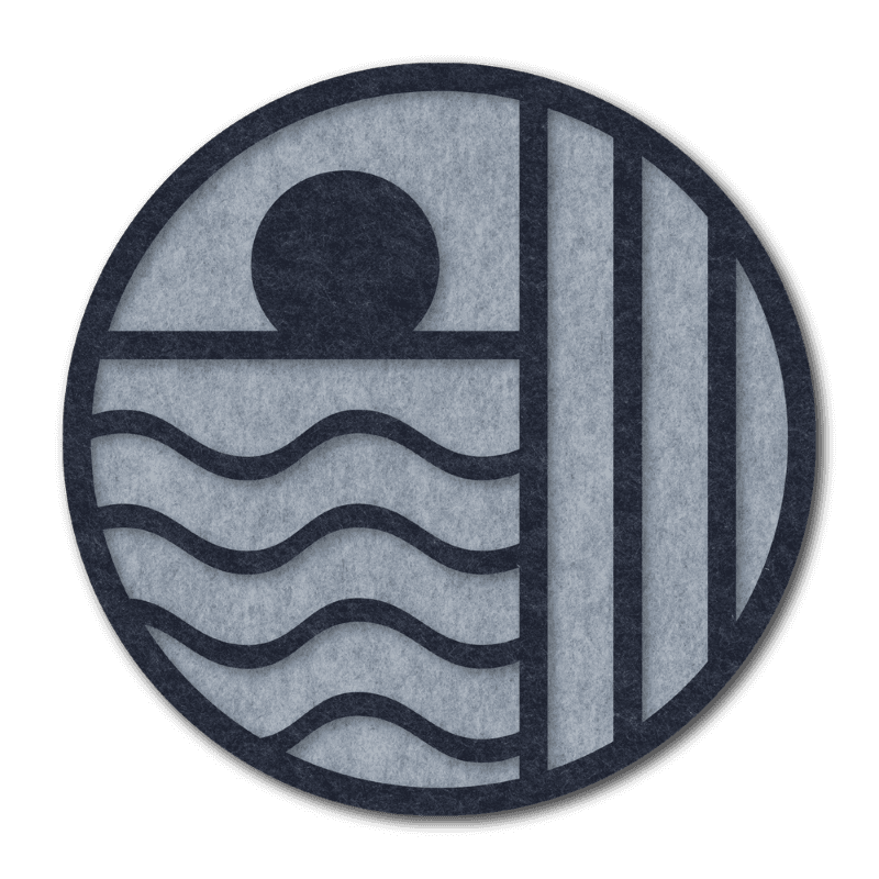 Circle Art Horizon Water 60x60cm